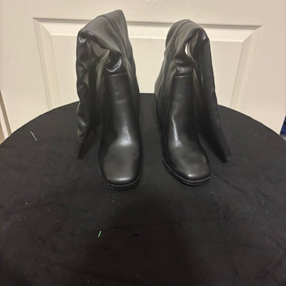 Coutgo Womens Black Square Toe Knee High Boots SZ 7 - Picture 6 of 6